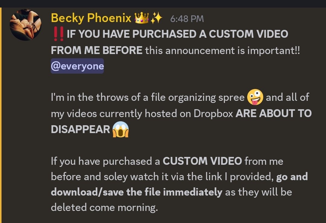 If you have purchased a custom video from me before, READ THIS 👀👇