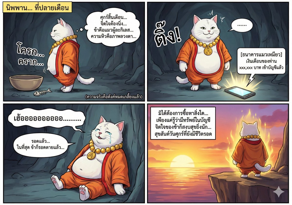 astronekoth's tweet image. ความสงบที่เห็นคือภาพลวงตา ความหิวโหยต่างหากคือของจริง... แต่เมื่อเสียงสวรรค์ &apos;ติ๊ง!&apos; ดังขึ้น นั่นแหละคือนิพพานที่จับต้องได้! ขอบคุณเงินเดือนที่ทำให้ข้ากลับมามีลมหายใจอีกครั้ง 🙏😺 #Astroneko