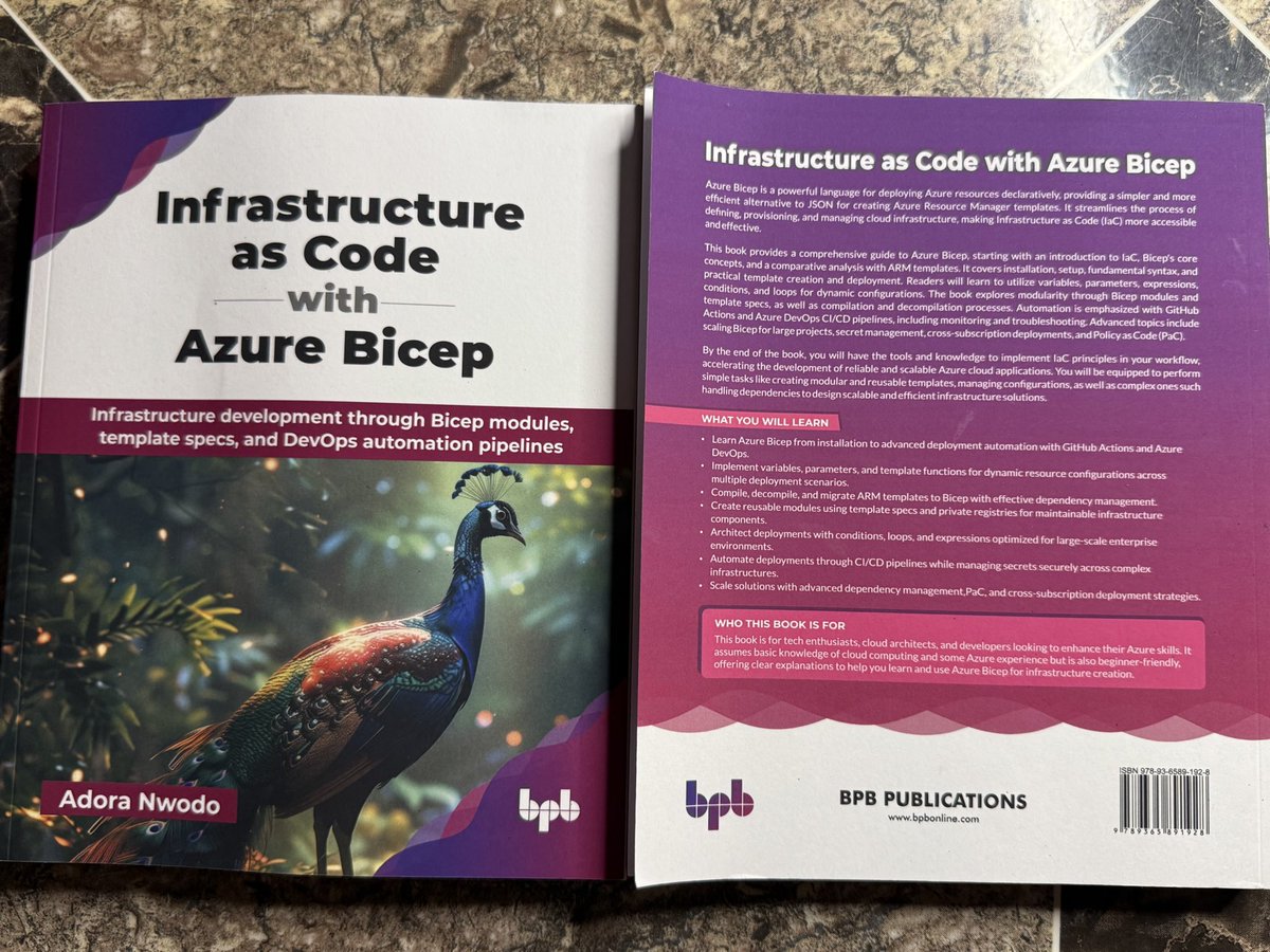 🚨 GIVEAWAY ALERT 🚨 

I’m giving away 2 free copies of my fourth book, Infrastructure as Code with Azure Bicep, to help you kickstart your Azure IaC or platform engineering career! 💕✨

Apply to win a copy here: docs.google.com/forms/d/e/1FAI…

My team will review the entries, pick the