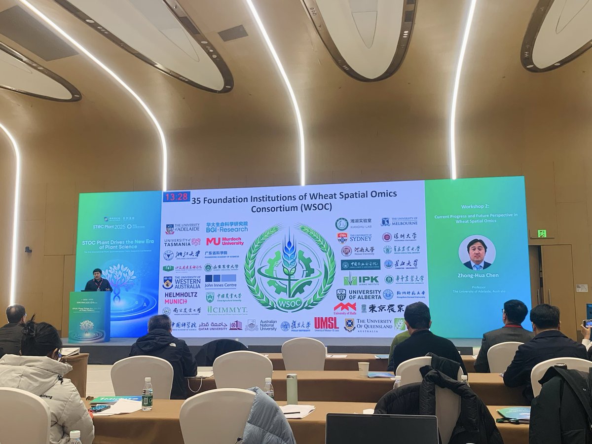 Ale_Raza6's tweet image. Now Prof. Zhong-Hua Chen @ZhongHuaChenAU is talking about “Wheat spaitial omics” 🧬 🌾 

#PlantScience @WheatInitiative @AHEAD_wheat @wheat_biology @wheatgenome @ManuelSpannagl @rajvarshney @MU_CCFI_Biotech @ShenzhenUni @WheatBreedingAU