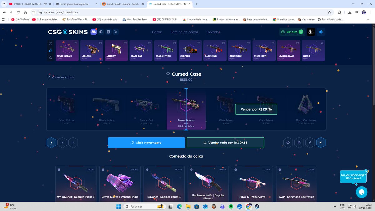MulekNeutroh's tweet image. é gurizada quem usa o cupom FKS no CsgoSkins É PROFIT NA CERTA ! @fkscsgo