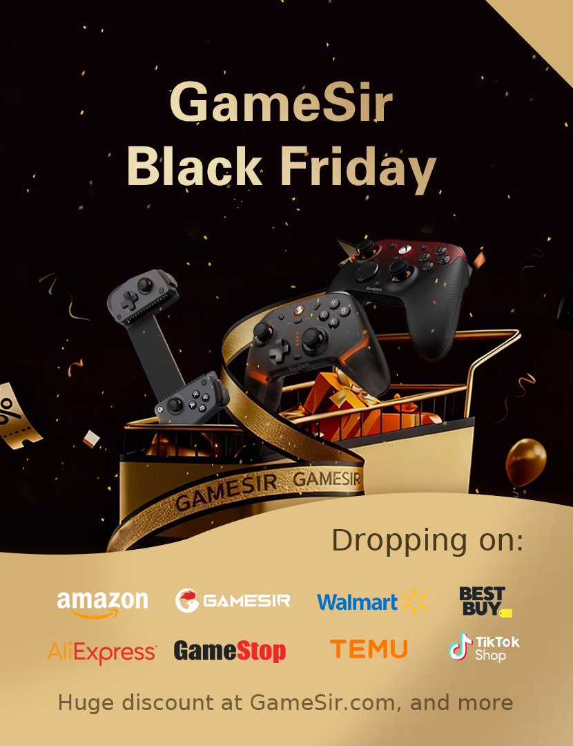mygamesir's tweet image. 🐔Happy Thanksgiving, GameSir Fam!

🍗GameSir Black Friday is LIVE EVERYWHERE as we speak.

Pls share the best discount you find in the comment👇
#controller #xbox