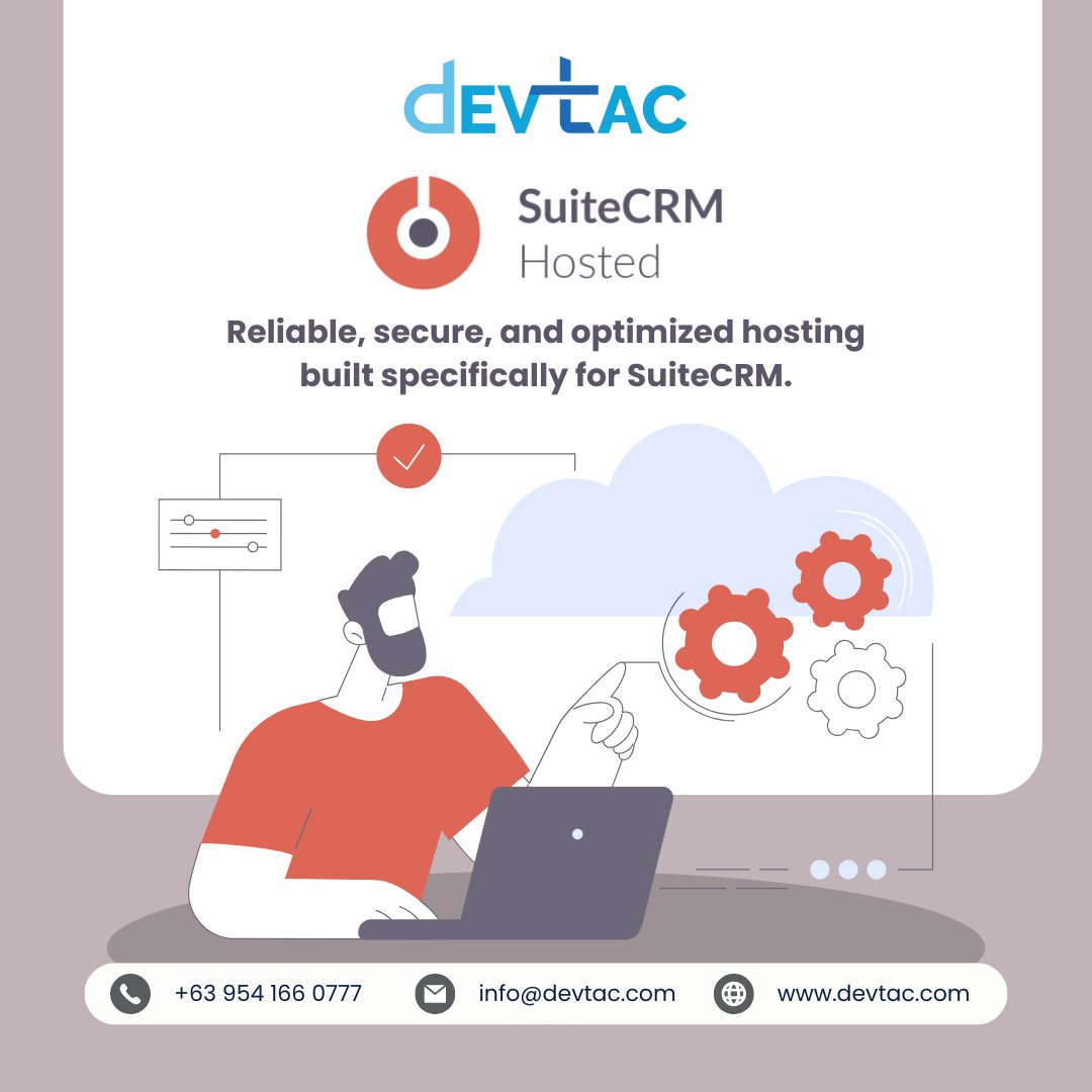 devtaccrminc's tweet image. 💻 Experience secure, reliable, and optimized hosting designed for SuiteCRM — ensuring top performance and peace of mind for your business. 

🔗 Learn more: zurl.co/18onZ

#SuiteCRM #CRMSolutions #BusinessAutomation #SuiteCRMHosting #CRMIntegration