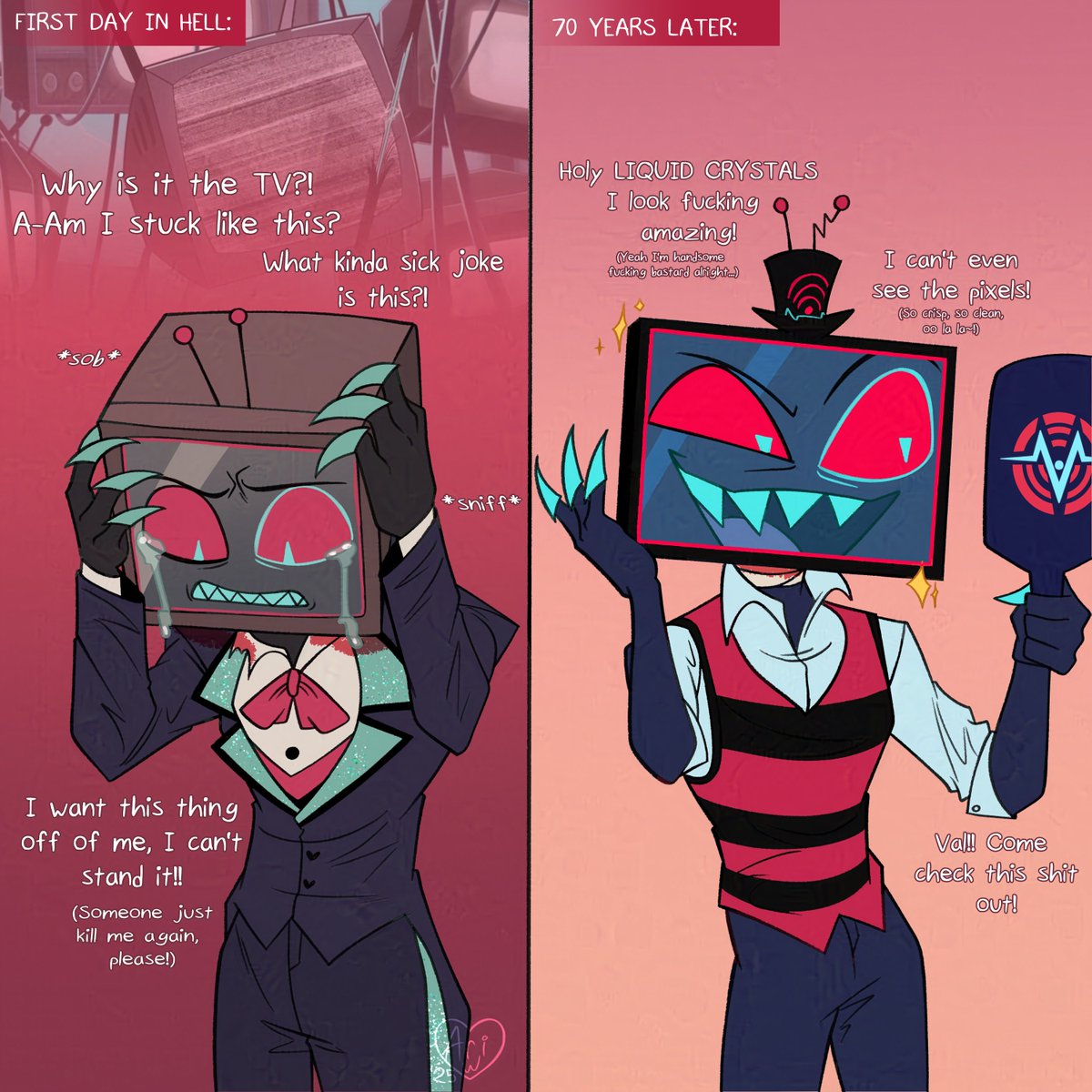 IbbyWonder's tweet image. You guys wanted a part 2?? Kidding!  #hazbinhotel #vox #pastvox