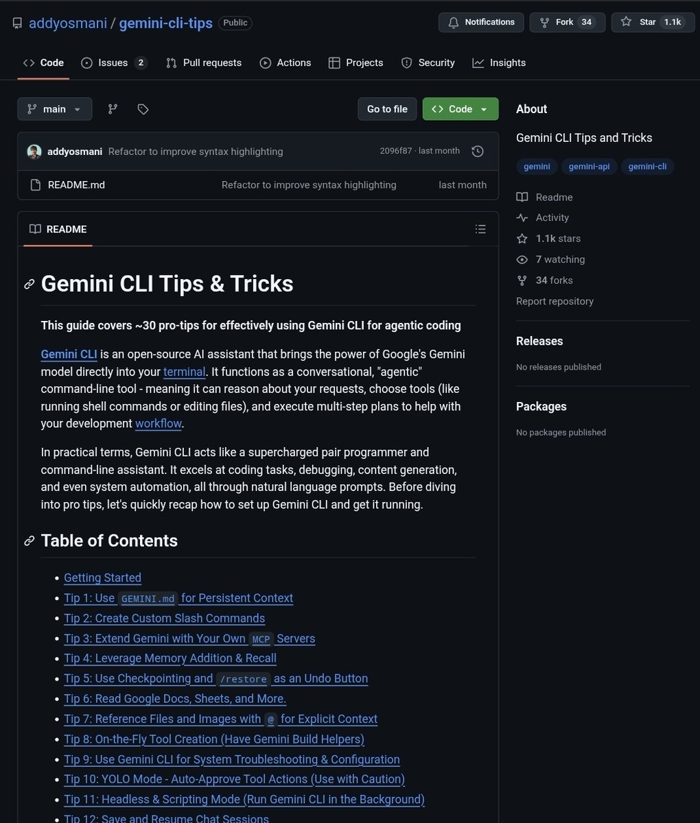 abhishek__AI's tweet image. Master the Gemini CLI for Agentic Coding