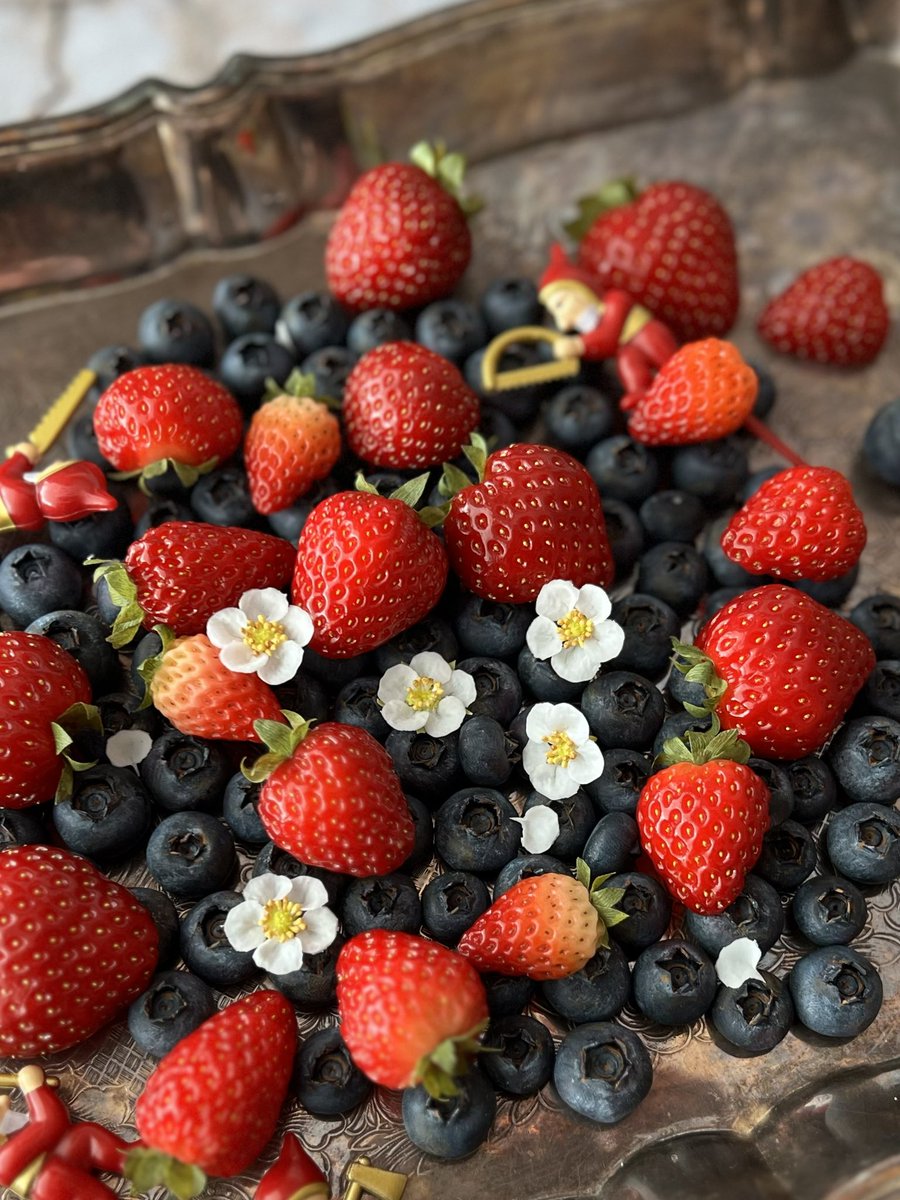 こんにちは

樹脂粘土フルーツに
イチゴの花が仲間入り
まだ未完成ですが
楽しみにしていただけると嬉しいです🍓