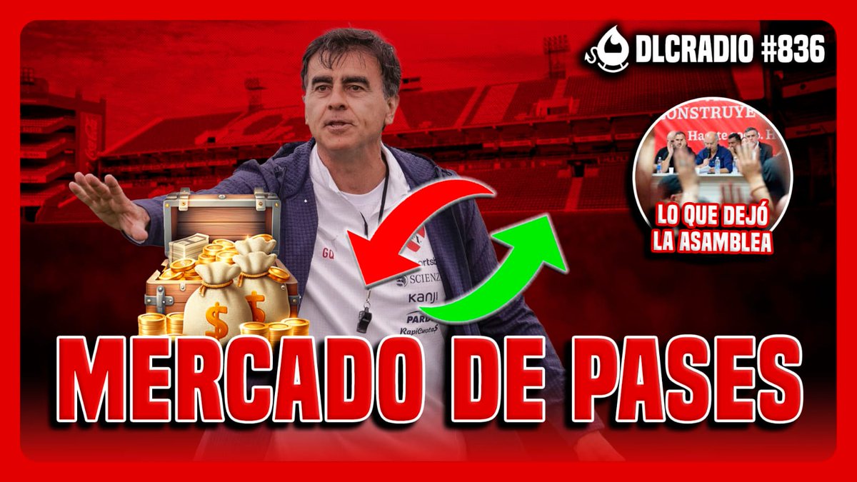 VOLVÉ A ESCUCHAR #DLCRADIO!📻🔥

🔹️Toda la información de #Independiente

▪︎ Lo que dejo la asamblea
▪︎ Nota con Kevin López 
▪︎ Comienza el mercado de pases
▪︎ Preguntan por Lomonaco y Millán 

🔹️Y mucho más!

Mira el programa en Youtube 👇🏻
yt.openinapp.co/k7z1sy6