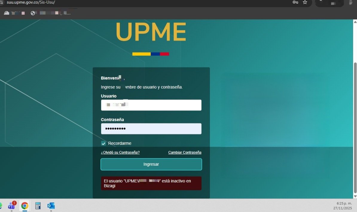 Gary627's tweet photo. @UPMEOficial Por favor una solución, el aplicativo presenta fallas y la página no sirve, deben garantizar los derechos de los usuarios establecidos por la Ley. Ayuda @UPMEOficial https://t.co/J8XbazsejE