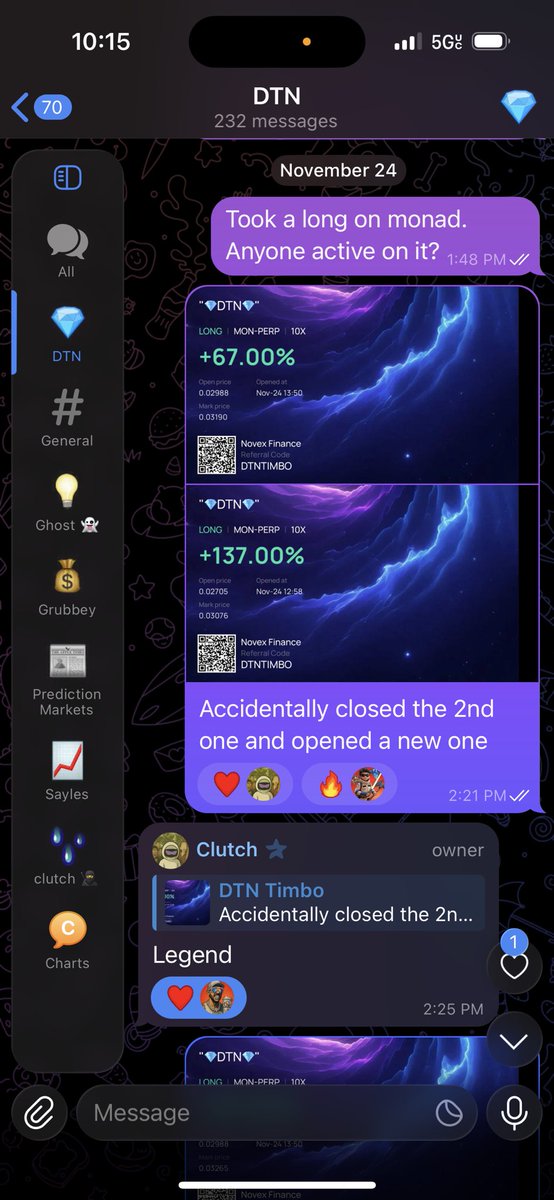 <a href="/category5music/">cat 5</a> .027 entry on <a href="/monad/">Monad (mainnet arc)</a> 

Join <a href="/NovexFi/">Novex Finance</a> for our free TG with active knowledgeable traders sharing not only there strategy, but live trades…..FOR FREE

I have my own channel for my degeneracy 

Tap in with us👇

t.me/NovexFi