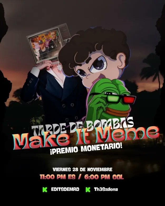 💣🔥

El dia de mañana 28 de noviembre estaremos jugando a las bombas junto a streamers como <a href="/Edits_De_Mierda/">EDM✍️</a> <a href="/Settkz/">Settkz 🇨🇴</a> <a href="/brainshoot_/">Brian</a>   y mas, abra premio monetario para el ganador no se lo pueden perder va estar muy picante 🔥

Organizado por: OXVIAK, Th3Sailenz