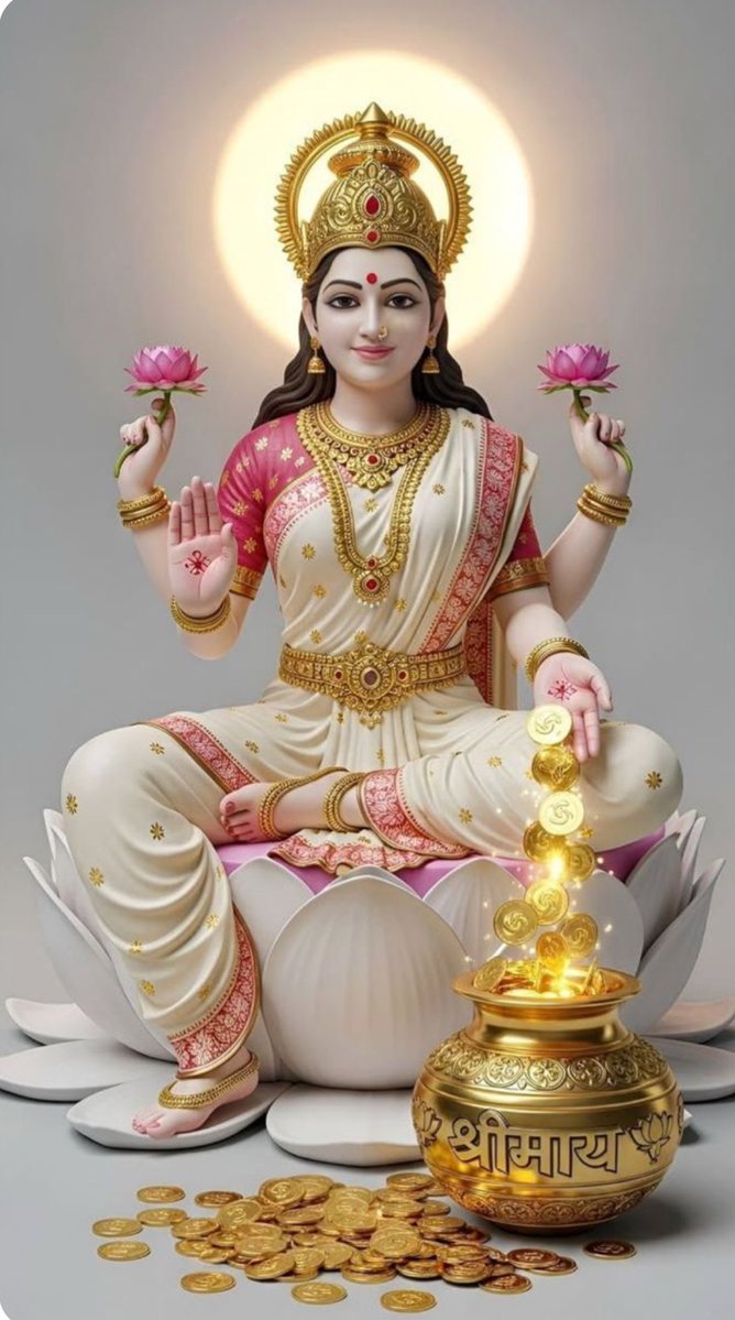 जिस पर माँ लक्ष्मी की अनुकंपा होती है, उसके जीवन में सौभाग्य और उजाला स्वयं आ जाता है। माँ का स्मरण करो, राहें स्वयं खुलती जाएँगी।