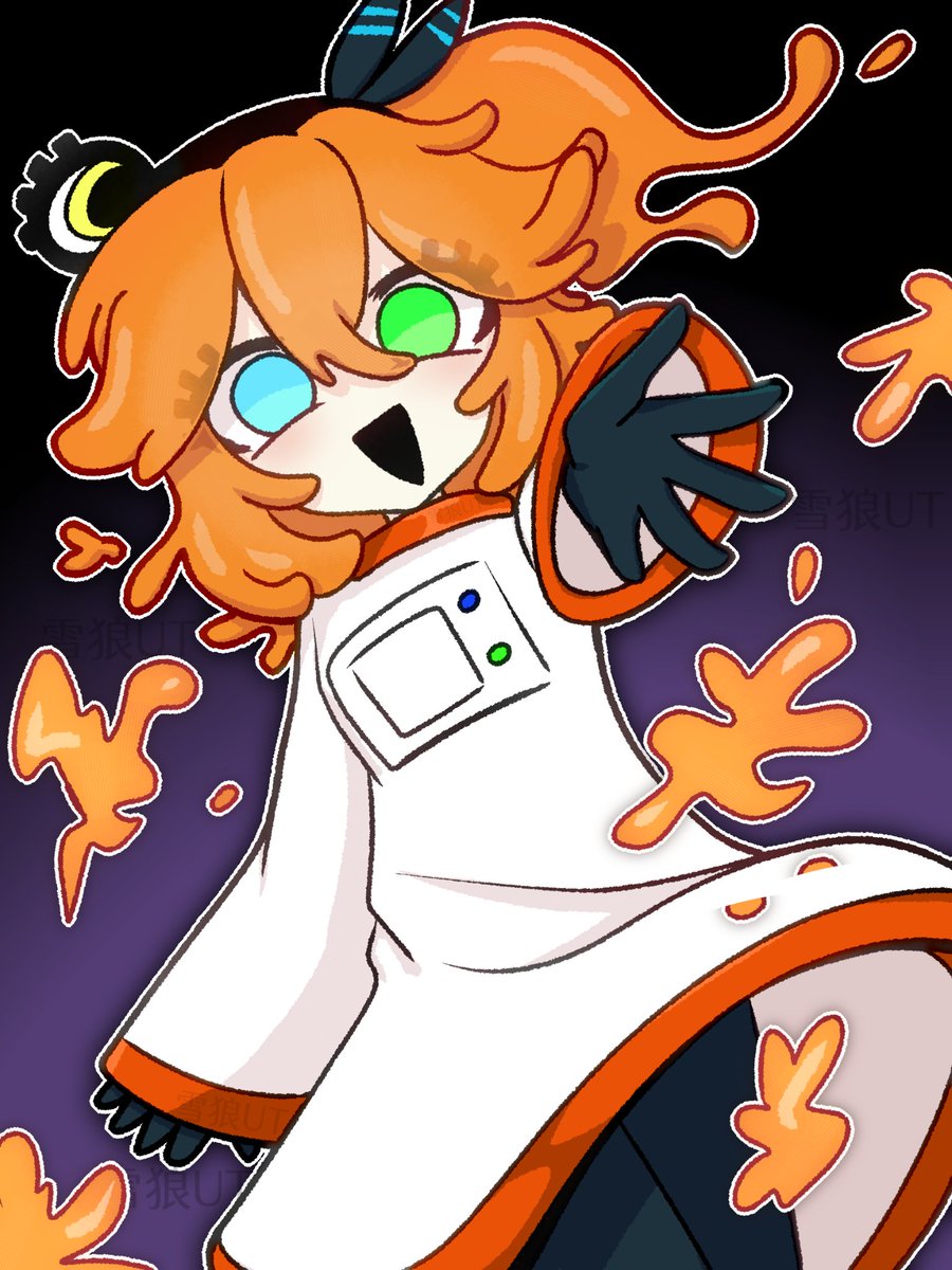 #ナラシの綿画師  
如果头发是果冻？