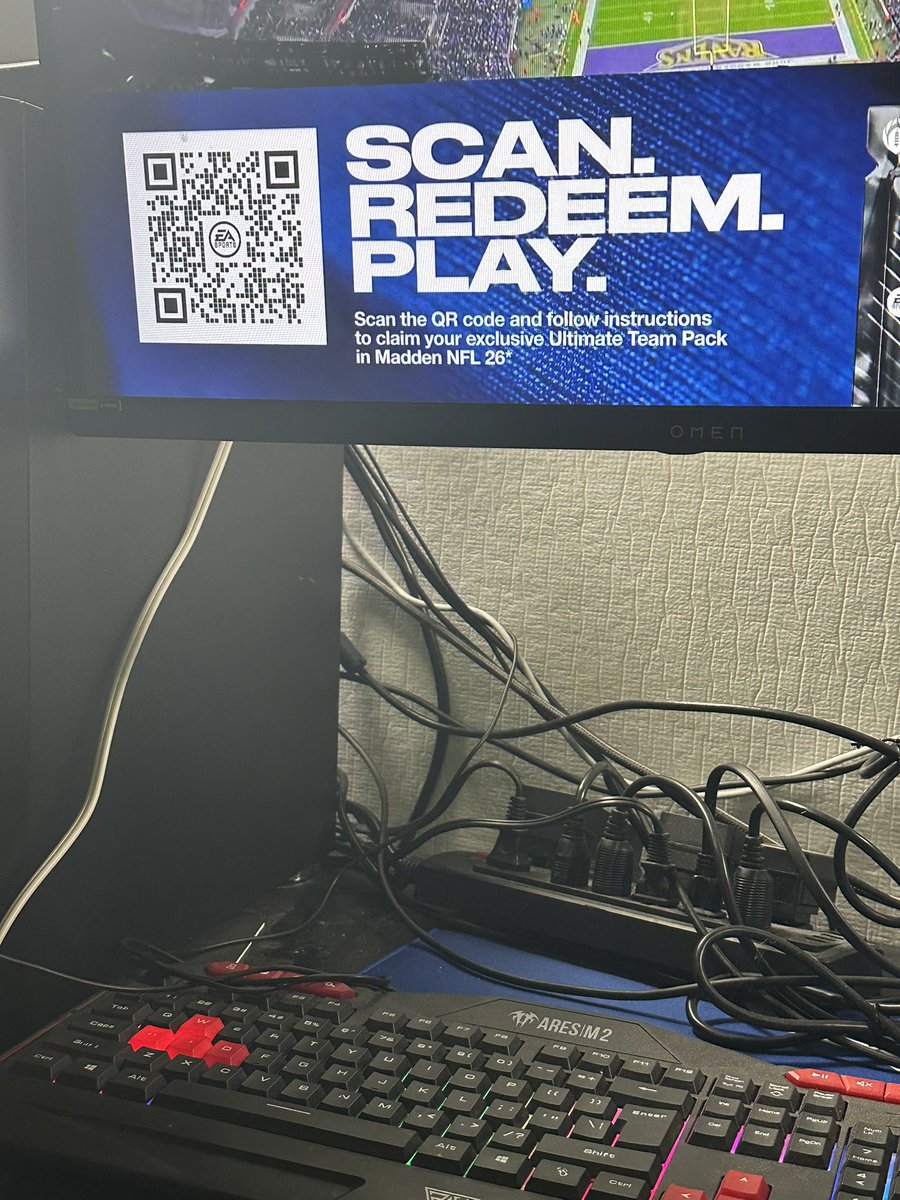 4thQtrGaming's tweet image. Here’s  the QR code for Madden peacock broadcast
#Madden26
#QRCode