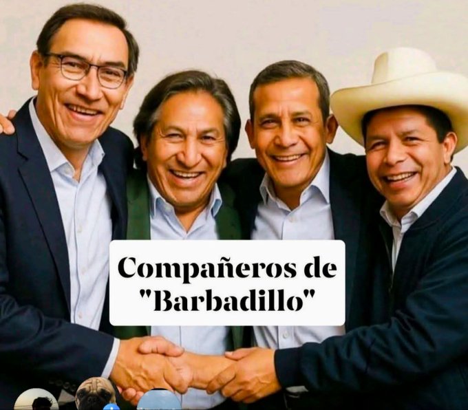 Estos sujetos, post Paniagua, asaltaron, insultaron y coimearon al Perú. Todos de izquierda, brindaron cuando KF fue enmarrocada  y AG inducido al suicidio. Hoy son vecinos en la cárcel y los 4 x corruptos
