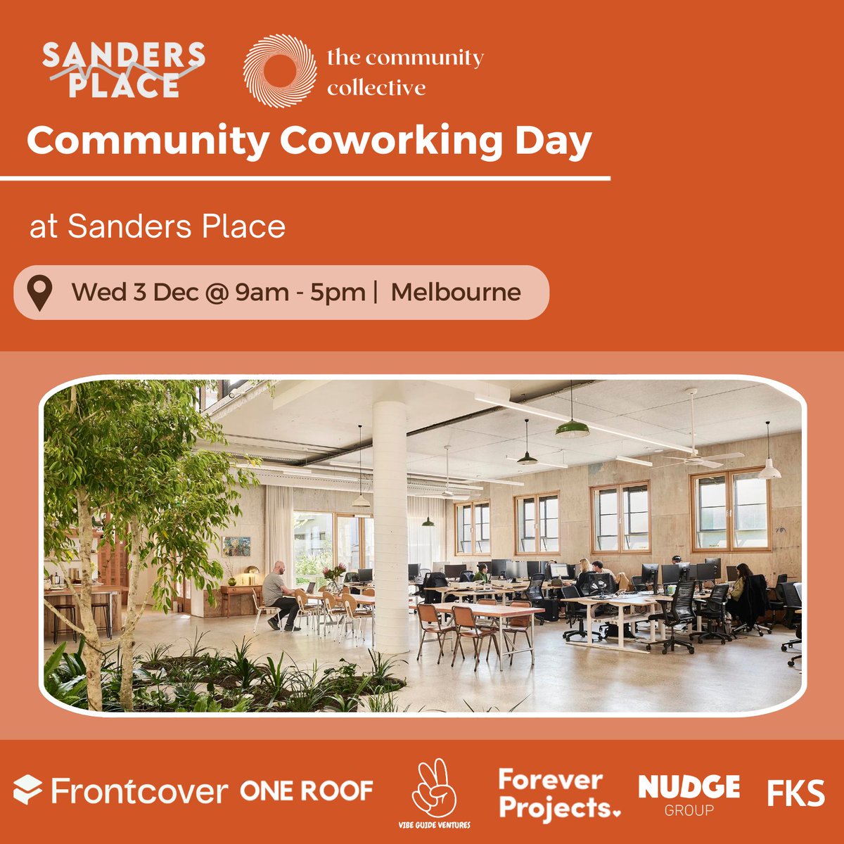 com_collective's tweet image. Tired of the home office? Come soak up some serious energy and connection at our next Community Coworking Day @ Sanders Place on Wed 3 Dec!

Super limited spots, so get registering below 💯
👉 Register here: luma.com/hkhoqf6b