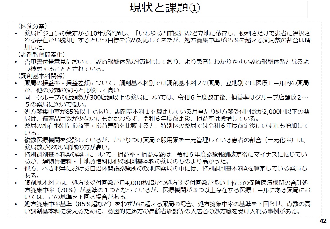 kojima_aponet's tweet image. 本日は調剤が議題です
かなり踏み込んだ内容となています
体系の抜本的な見直しや、要件の強化が必至のようです

【厚労省 2025.11.28開催】
第631回中医協
mhlw.go.jp/stf/newpage_66…

調剤について（その２）
mhlw.go.jp/content/108080…