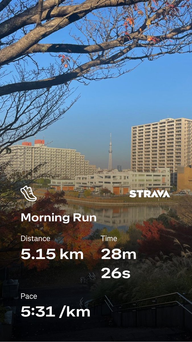 Morning Run 🏃‍♂️🏃

 #ランニング  #朝ラン #習慣 #健康 #挑戦 #スポーツ #江東区 #東京 #日本 #tamil #travel #Tokyo #Japan