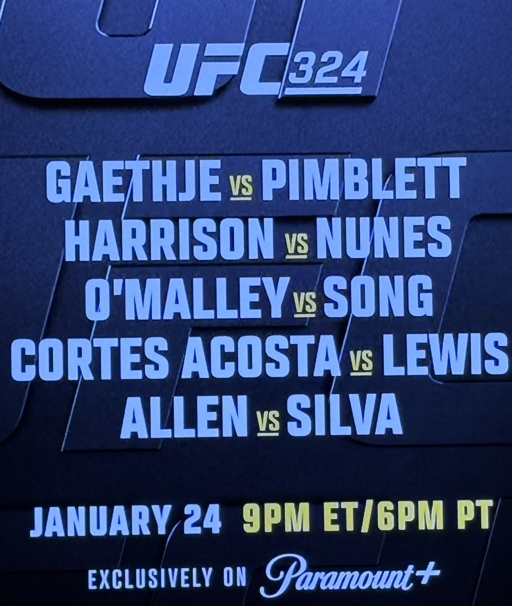 TheKpd's tweet image. No more PPV, first numbered event live on paramount plus! #ufc #UFC324 #paramount+ #MMATwitter