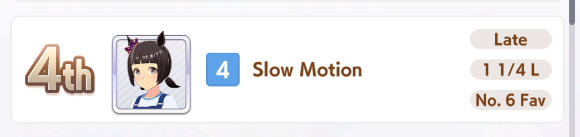 brainrubble's tweet image. what is @Slow00Motion doing in my umamusume debut race
