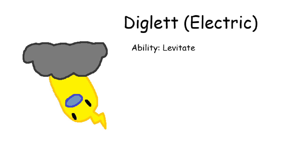AI is stupid, anyone with a vision and access to ms paint can make digital art,

it doesn't have to be good ,because art is subjective, i like this little electric diglett i made