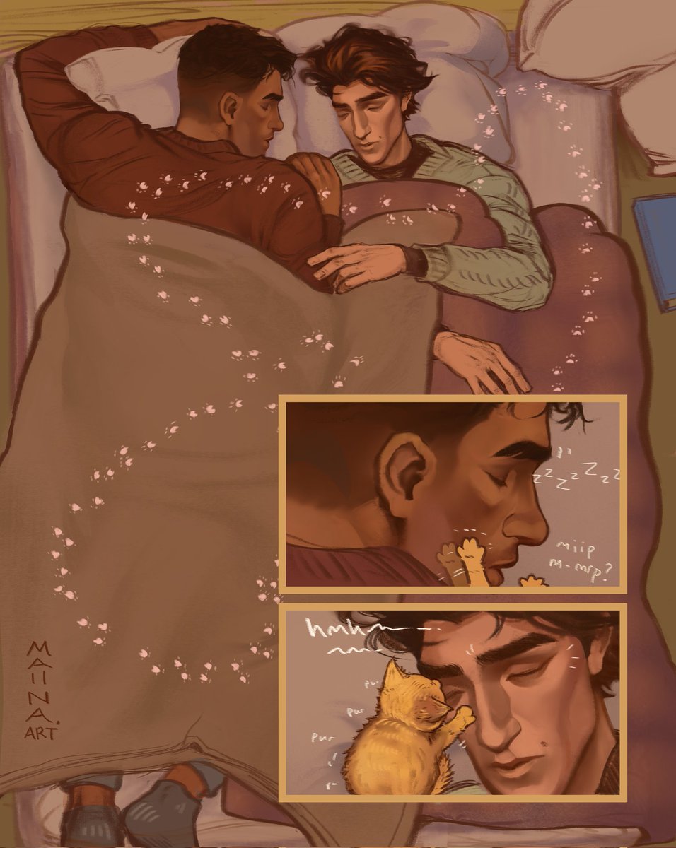 maiina_art's tweet image. Sleepy, eepy.. or not? 🐾 #jayvik