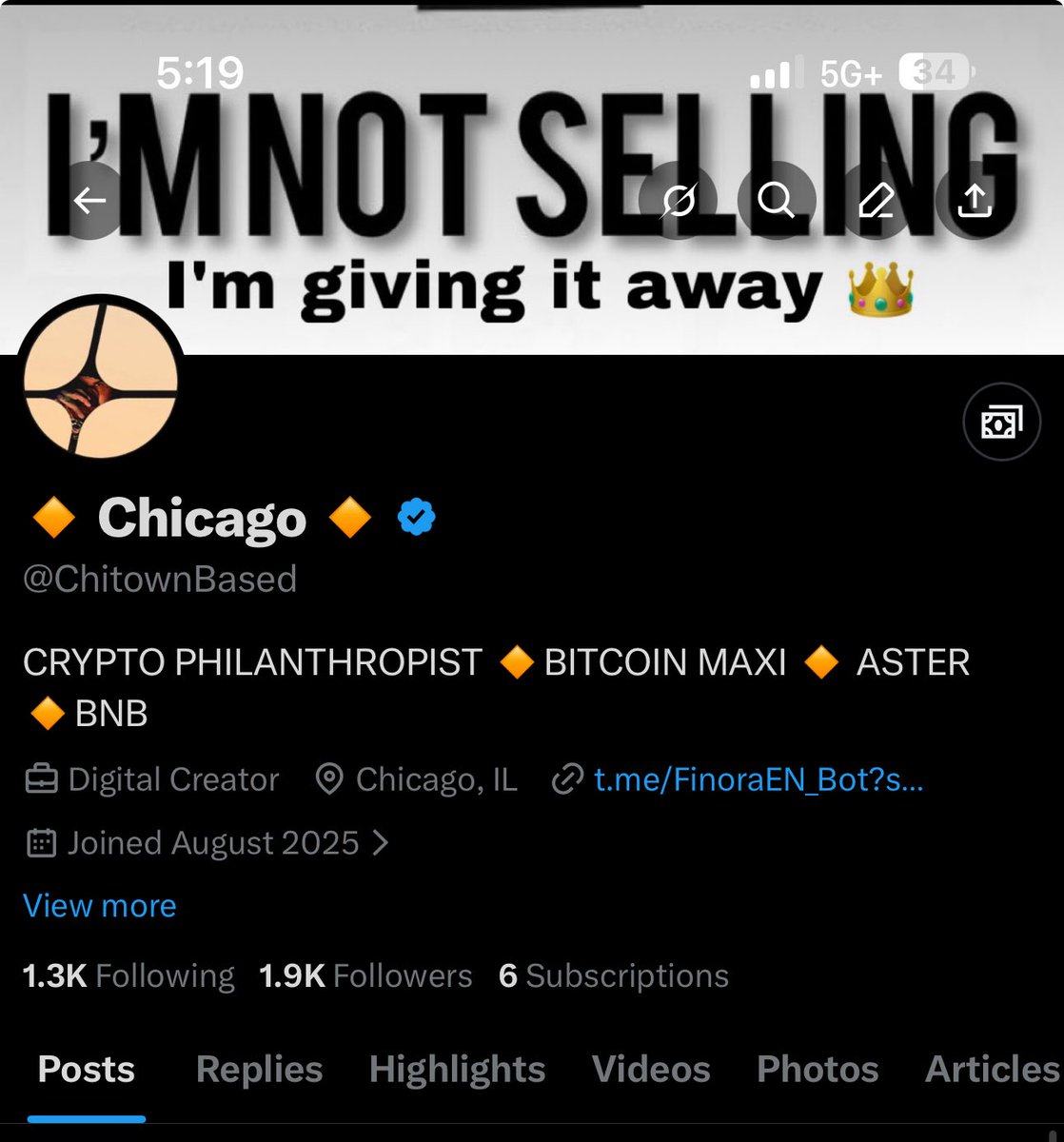 LETS CELEBRATE 19 MILLION FOLLOWERS ‼️😂

GIVING AWAY 19 $ASTER 

YOU HAVE 19 MINS TO:  

LIKE ✅ 

FOLLOW <a href="/ChitownBased/">🔸 Chicago 🔸</a> 

RT 🔁

DROP YOUR $ASTER WALLET ⬇️ 

(This giveaway ends at 5:40pm CST, current/active giveaway will be pinned to the top of my page)