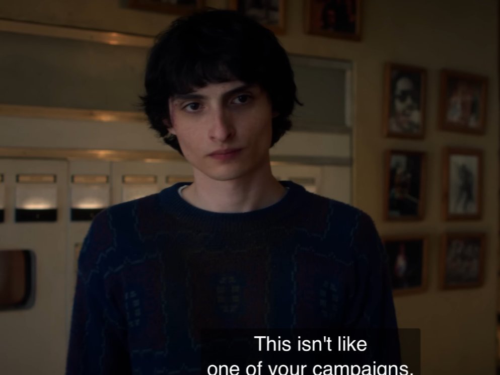 getocausa's tweet image. i truly believe that mike is the narrator of the story, directly or indirectly (he&apos;s a dungeon master, by the way), which allows him to hide his feelings (from the audience) and keeps us confused about him. in ep 5, something important will happen (will will be taken by vecna+