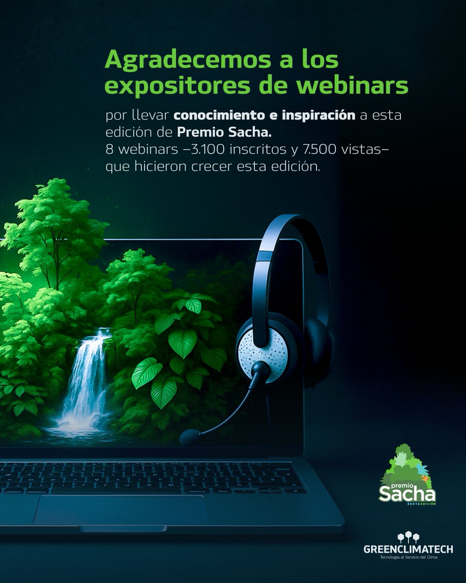 Los 8 webinars técnicos —3.100 inscritos y 7.500+ visualizaciones— fueron una antesala invaluable.
A cada expositor: gracias por su conocimiento, tiempo y visión.
Hicieron posible que la formación y la innovación llegaran a miles de jóvenes y profesionales de la región.
