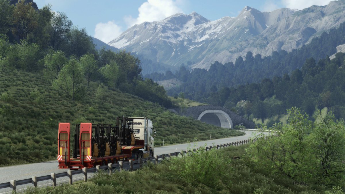 Mrpotatin's tweet image. More #CruisingNordicHorizons shots because I spent 4hs playing but ended up doing just 4 jobs because I took a bit too many pictures, lol. 
Thanks to @SCSsoftware for this amazing Dlc. 
So far, my fav Dlc, even more than West Balkans.
#EuroTruckSimulator2 #ETS2