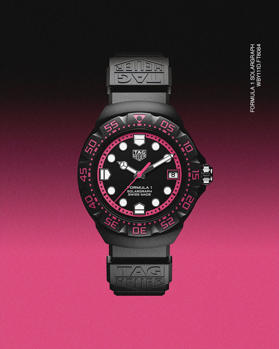 限定・最新作 #タグホイヤー フォーミュラ1 ソーラーグラフは、鮮烈な