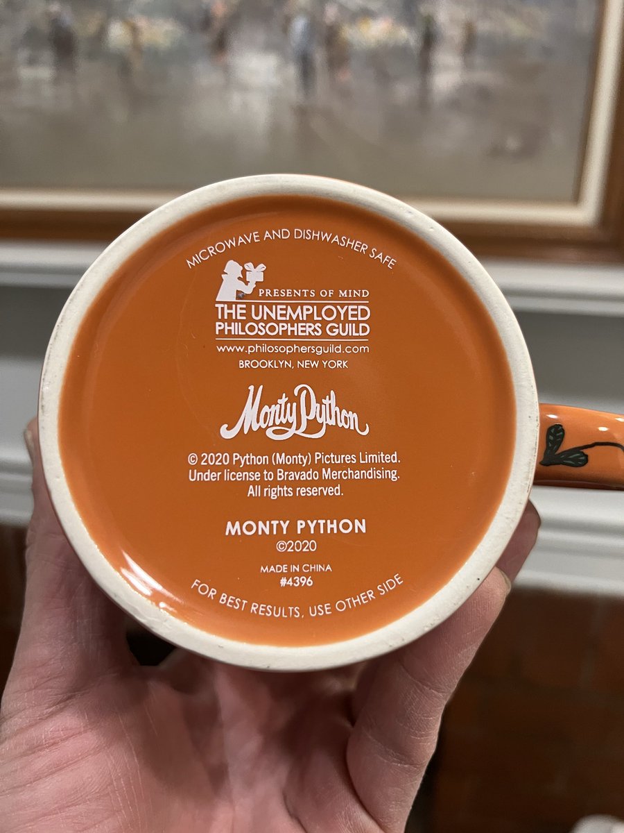 nickchiosa's tweet image. Found this awesome #MontyPython cup at the thrift store for ✌️ bucks! 😃

NOTE: Terry Gilliam was responsible for the creation of this cup!

#NudgeNudgeWinkWinkKnowWhatIMean