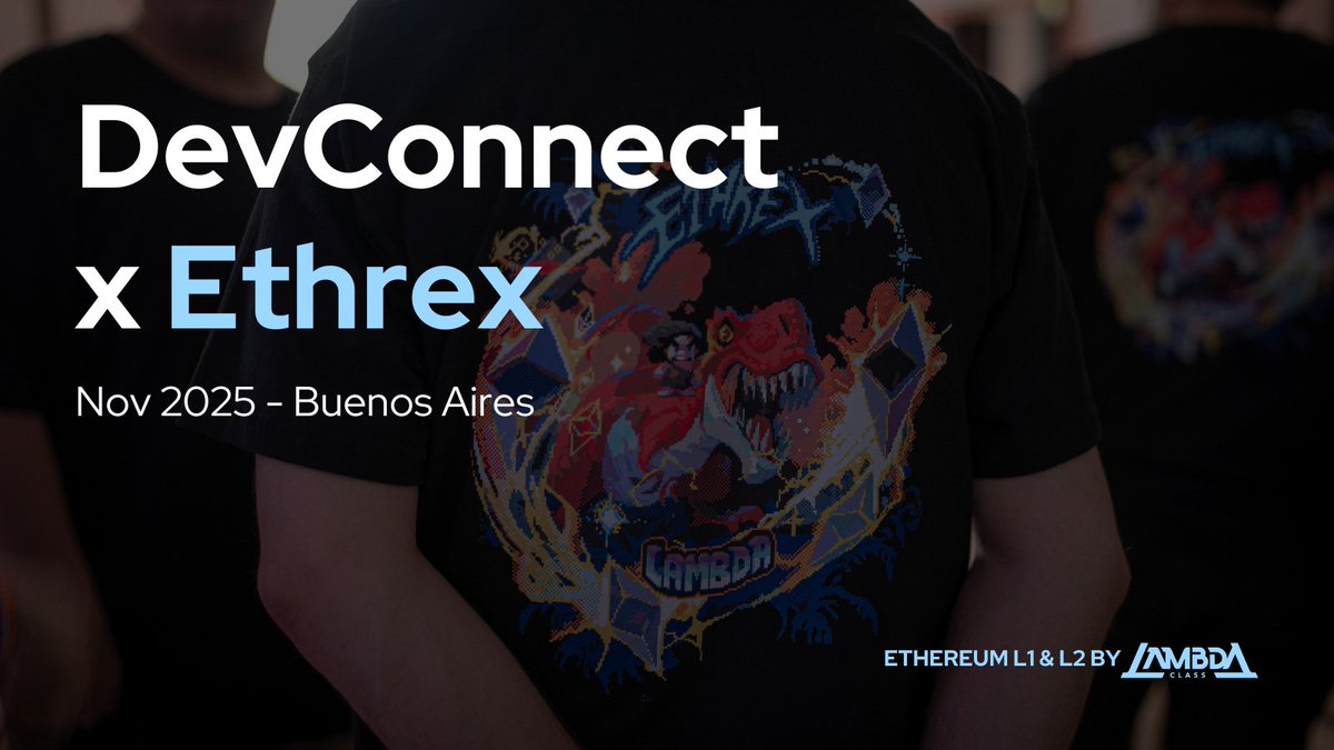ethrex_client's tweet image. DevConnect brought the ecosystem together in our beautiful Buenos Aires. 

With a functional client and strong performance in hand, we were ready to contribute. We hosted events, joined key conferences, shared our work, and connected with many teams pushing the ecosystem forward.…