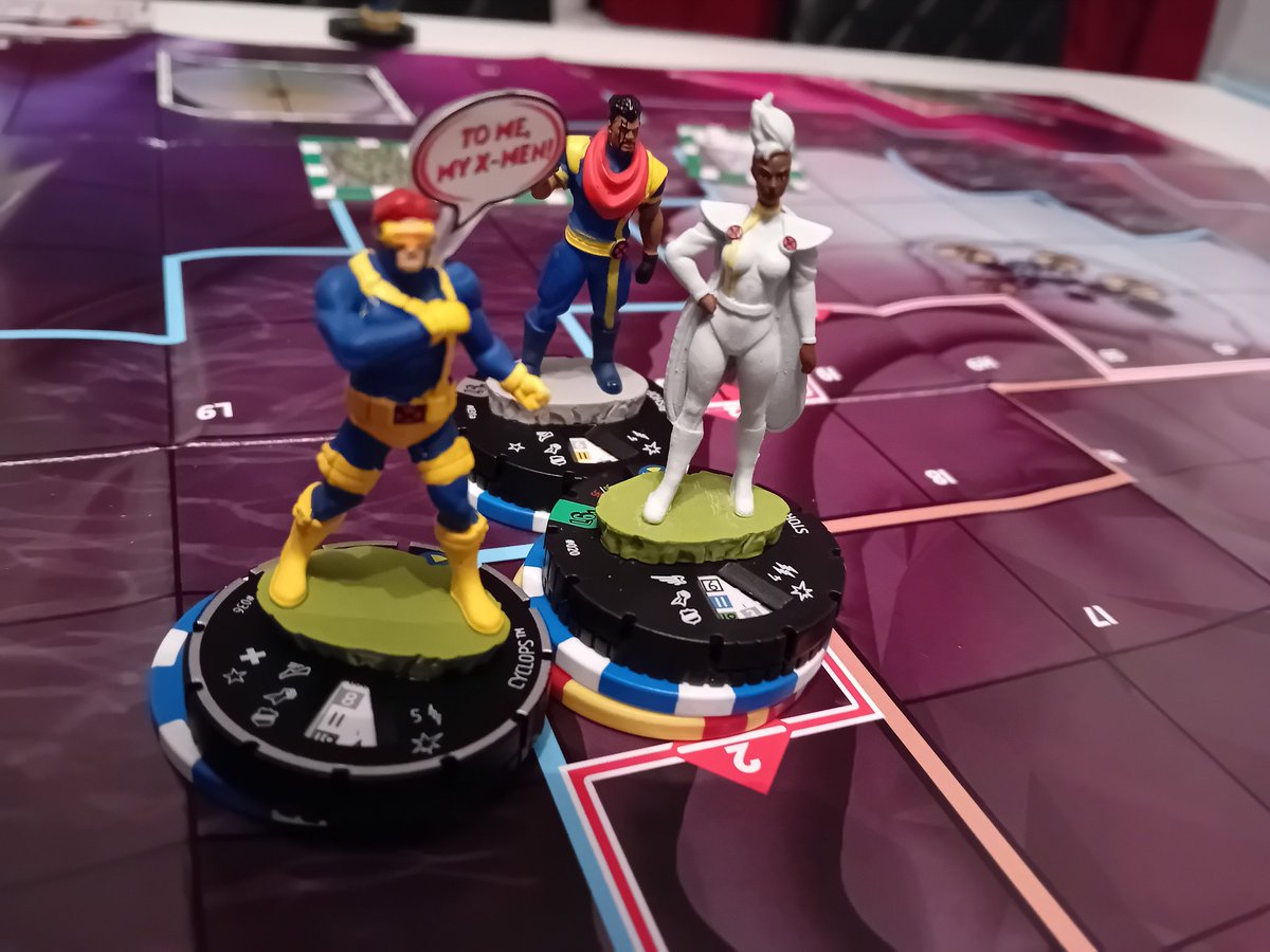 MarkLegend007's tweet image. Game 75 #heroclix X-men vs X-men danger room practice