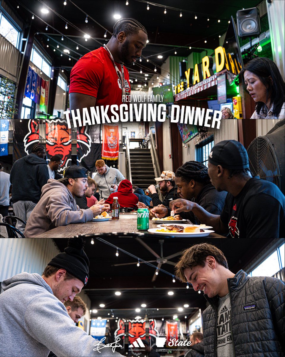 AStateFB's tweet image. Thankful, blessed, and well-fed. 🦃

#WolvesUp🐺 I #PoundTheRock🪨🔨