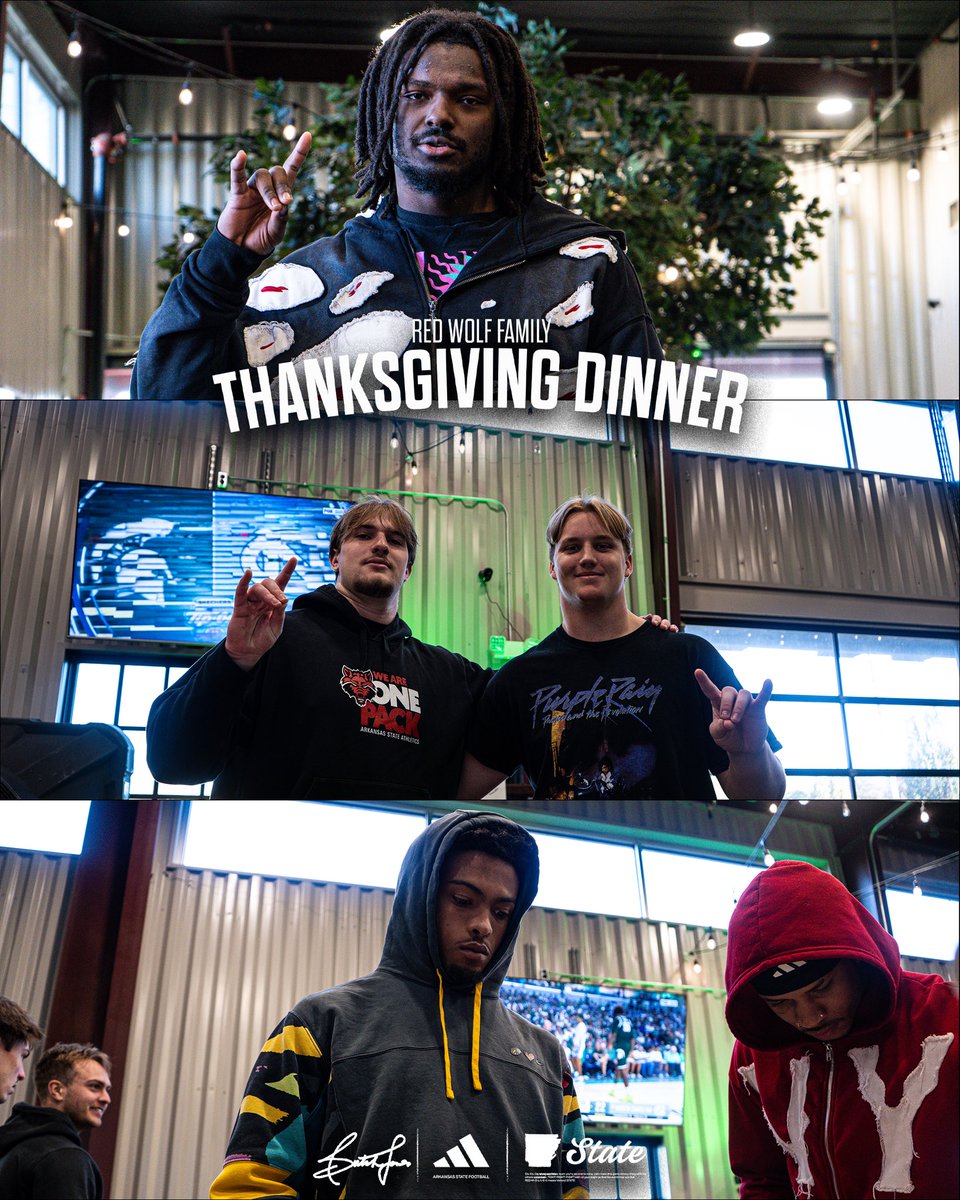 AStateFB's tweet image. Thankful, blessed, and well-fed. 🦃

#WolvesUp🐺 I #PoundTheRock🪨🔨