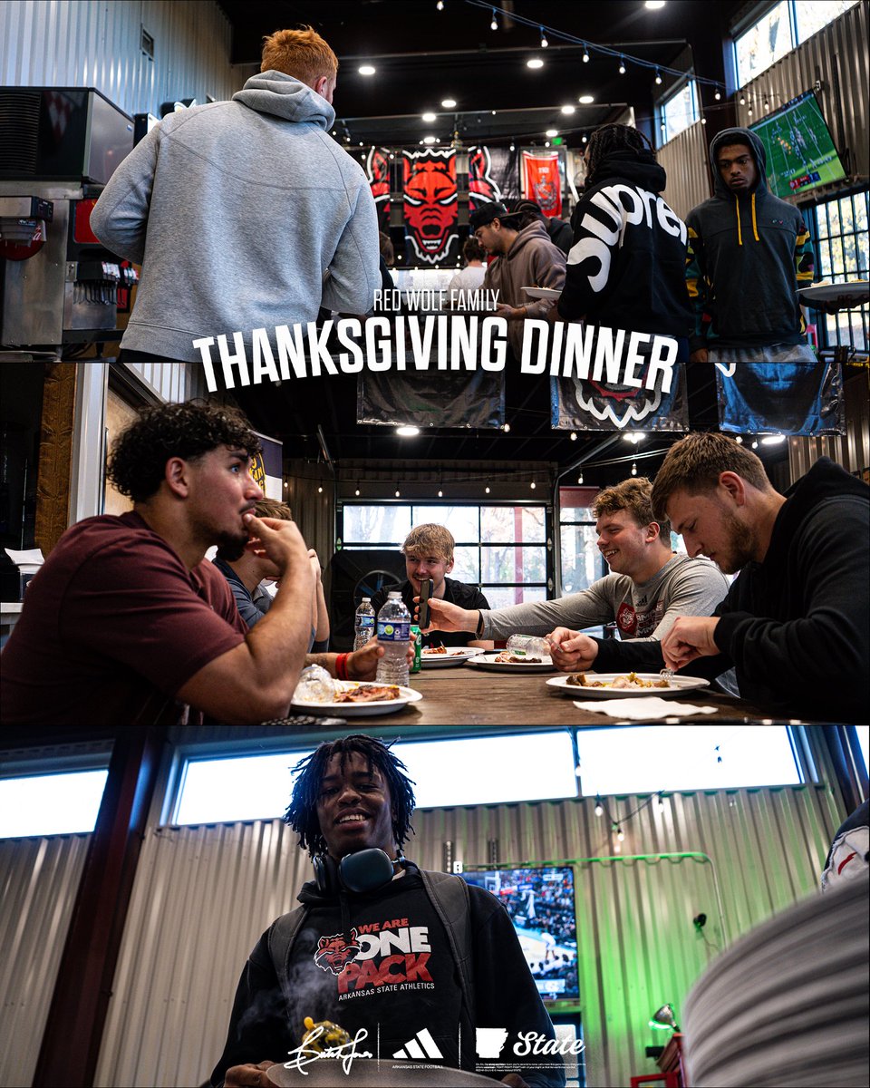 AStateFB's tweet image. Thankful, blessed, and well-fed. 🦃

#WolvesUp🐺 I #PoundTheRock🪨🔨