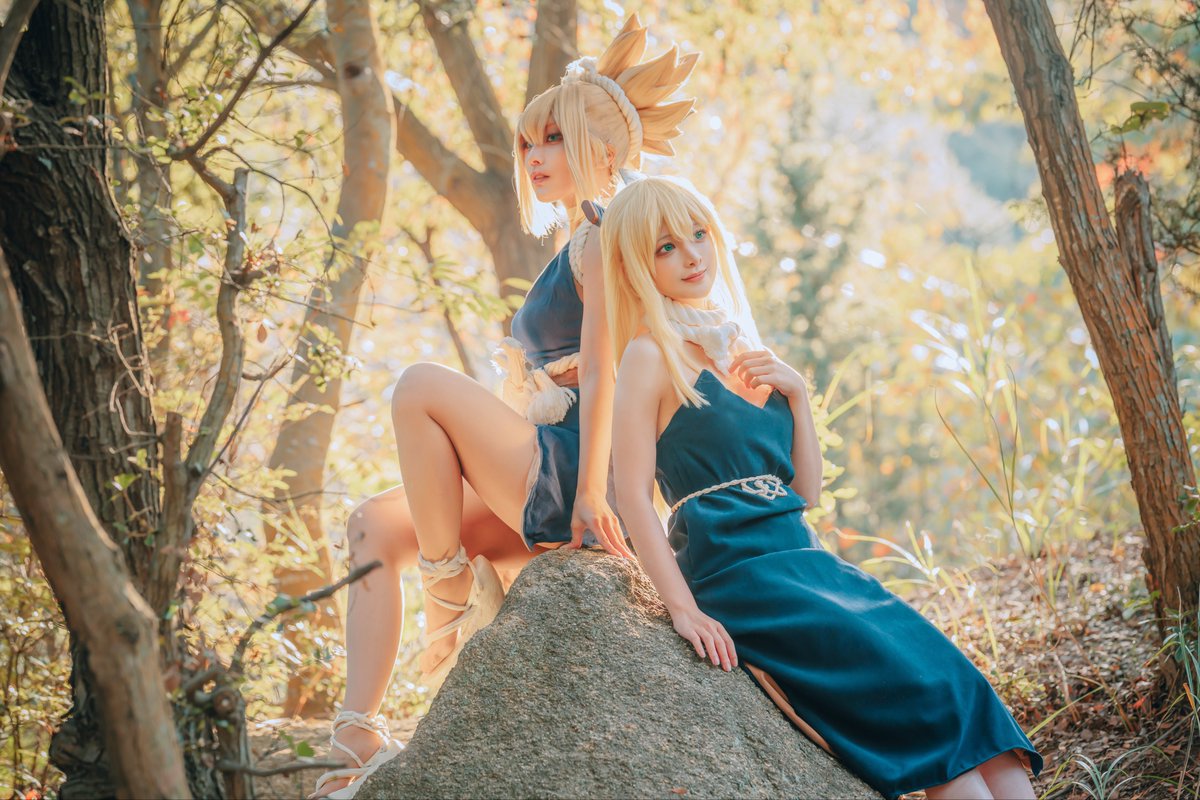 Dr.STONE  ※cosplay 

🛡コハク  ルリ🦋 <a href="/hanhammofu/">はんもふ💎🌸</a> 

 #dcst併せ1108島コス笠岡  #島コス笠岡