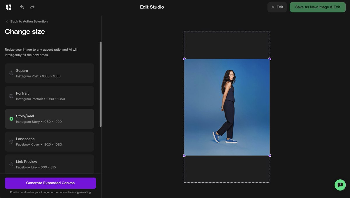SamuelAyre's tweet image. We&apos;ve got an Edit Studio where you can generate backgrounds, extend images and remove objects from images also.