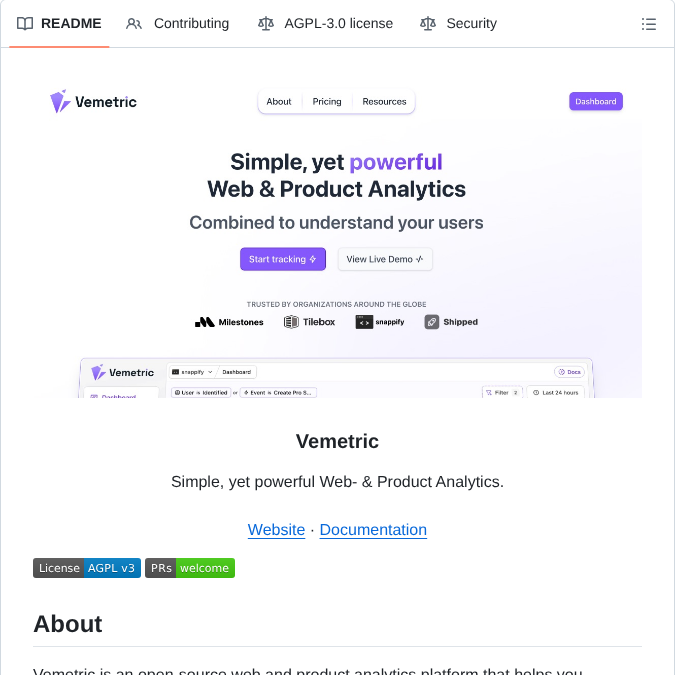 Open-source web and product analytics platform

github.com/vemetric/vemet…