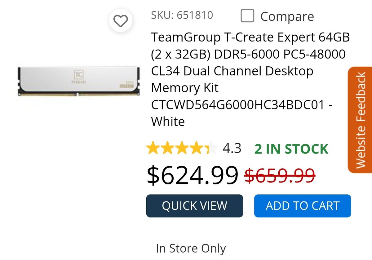My IRL wanted to model his PC after my build. So I told him I'd share my specs. My jaw dropped at the RAM price increase! That Open AI deal just fucked PC Gamers. No bundles with RAM sticks either. He's better off buying a prebuilt.