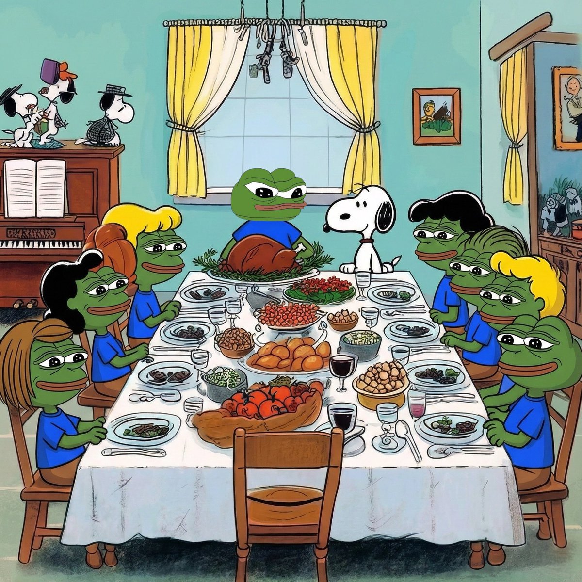 cryptotusa's tweet image. Happy Thanksgiving @PepecoinNetwork!