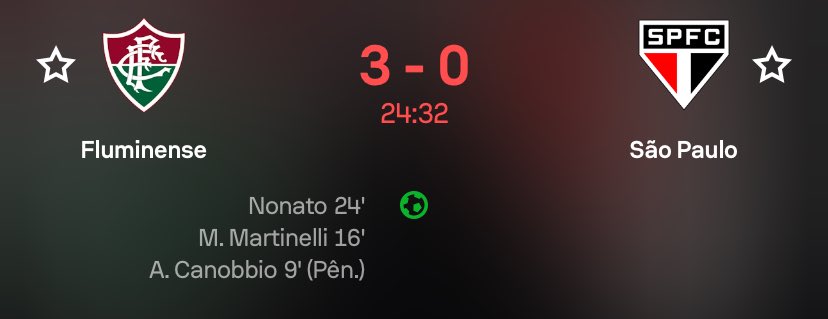 CentralDoBrega's tweet image. que isso, Fluminense? 

3 A 0 COM 24 MINUTOS DE JOGO