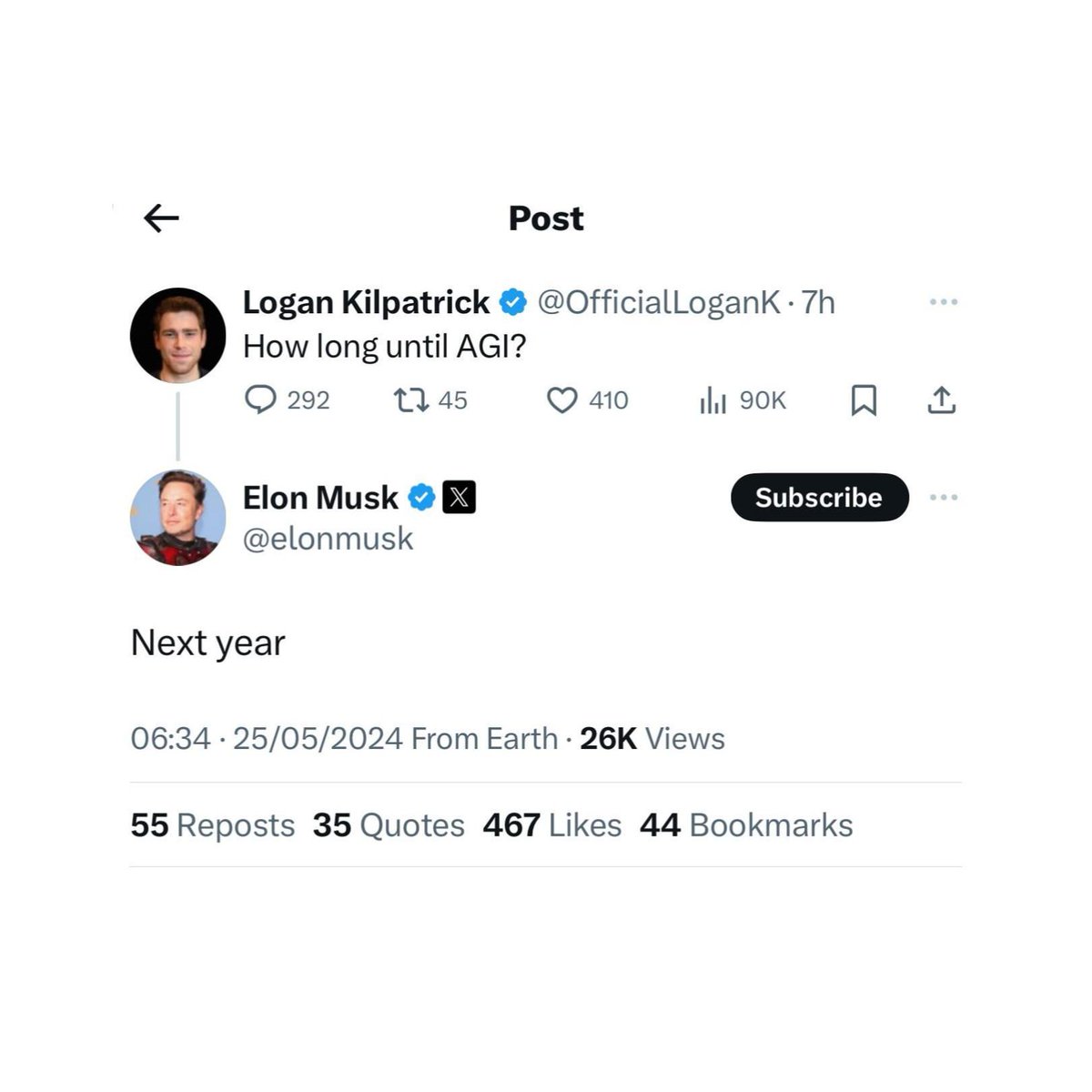 kimmonismus's tweet image. Hey @elonmusk - just curious if you stick to your prediction
