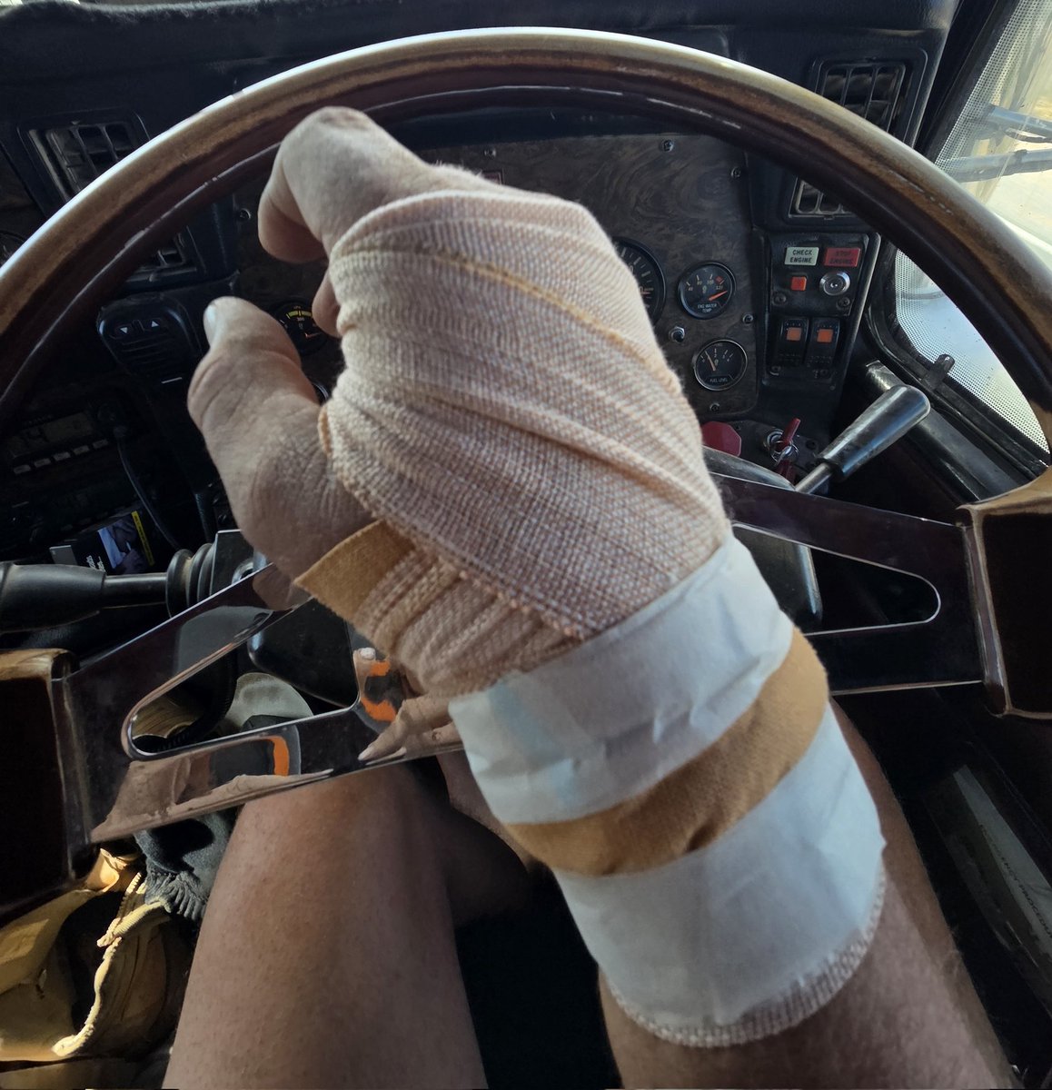 Do not recommend crushing your hand/wrist while working out bush, 9 hours from help.... testing my pain tolerance for the last couple of days