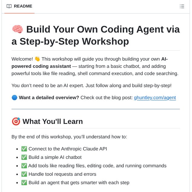 xiaoying_eth's tweet image. 刚刷到一个挺有意思的东西 🤖
有人用 Claude 做了个 AI 编码助手工作坊，
教你怎么把模型变成真正能“陪写代码”的小伙伴。

不卷、不玄学，就是很实在的那种教程。
对做开发的真的挺友好。

感兴趣的可以自己瞅瞅👇
github.com/ghuntley/how-t…