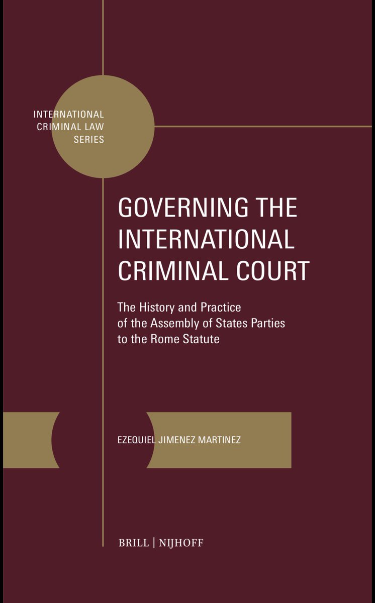 ezejim7's tweet image. A few days before the #ASP24 starts in The Hague, I am thrilled to share my book analysing *how* the Assembly governs the International Criminal Court will be published by @degruyter_brill on December 18th. 

I’ll be around at the ASP, say hello 👋🏻

📕 brill.com/display/title/…