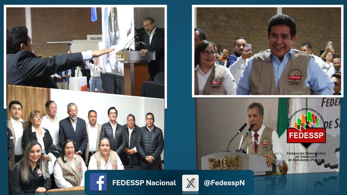 #Enterate
El Presidente Colegiado Nacional <a href="/agusaviles1/">Agustín Avilés</a> Toma Protesta al Dr. Alejandro Trejo Ávila, como Presidente Colegiado de la #FEDESSP en #Guanajuato en presencia de todos los dirigentes de los Sindicatos que la integran.
<a href="/pedrojoseescar3/">pedro jose escarcega delgado</a> <a href="/censntsict/">SNTSICT</a> <a href="/marudavalos29/">Maru Dávalos</a>