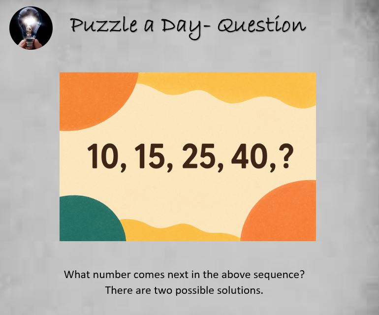PuzzleADayBlog's tweet image. Puzzle: A Number Sequence With Two Solutions

#puzzle #puzzles #puzzleaday