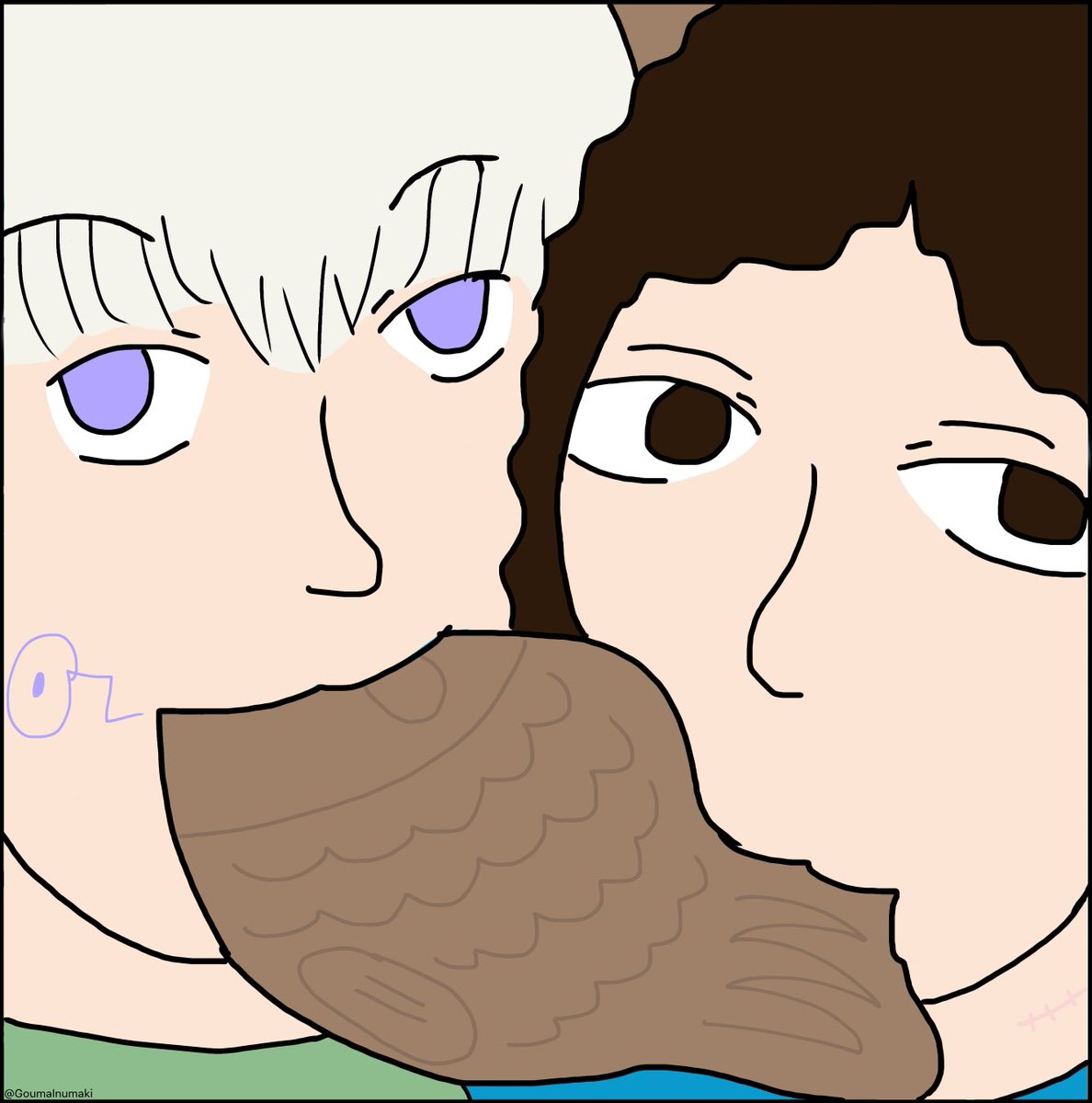 “Toge, we can only have one. We have to share the rest with my family!”

“…Tuna.”

Happy Thanksgiving to all my mooties that celebrate!!!! Lily took Toge with her to America to celebrate thanksgiving with the American side of her family!