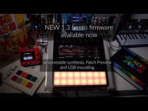 matrixsynth's tweet image. New Post:  NEW bento 1.3 Ships w/ Wavetable Synthesis, Patch Preview and USB Mounting dlvr.it/TPVsPh